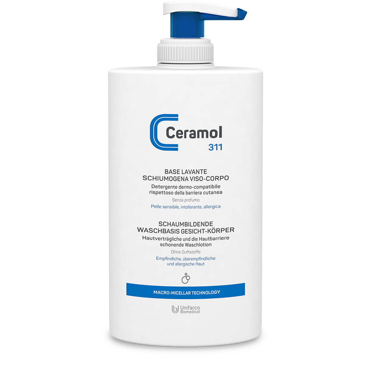 ceramol-base-lavante-schiumogena-viso-corpo-400-ml image 1