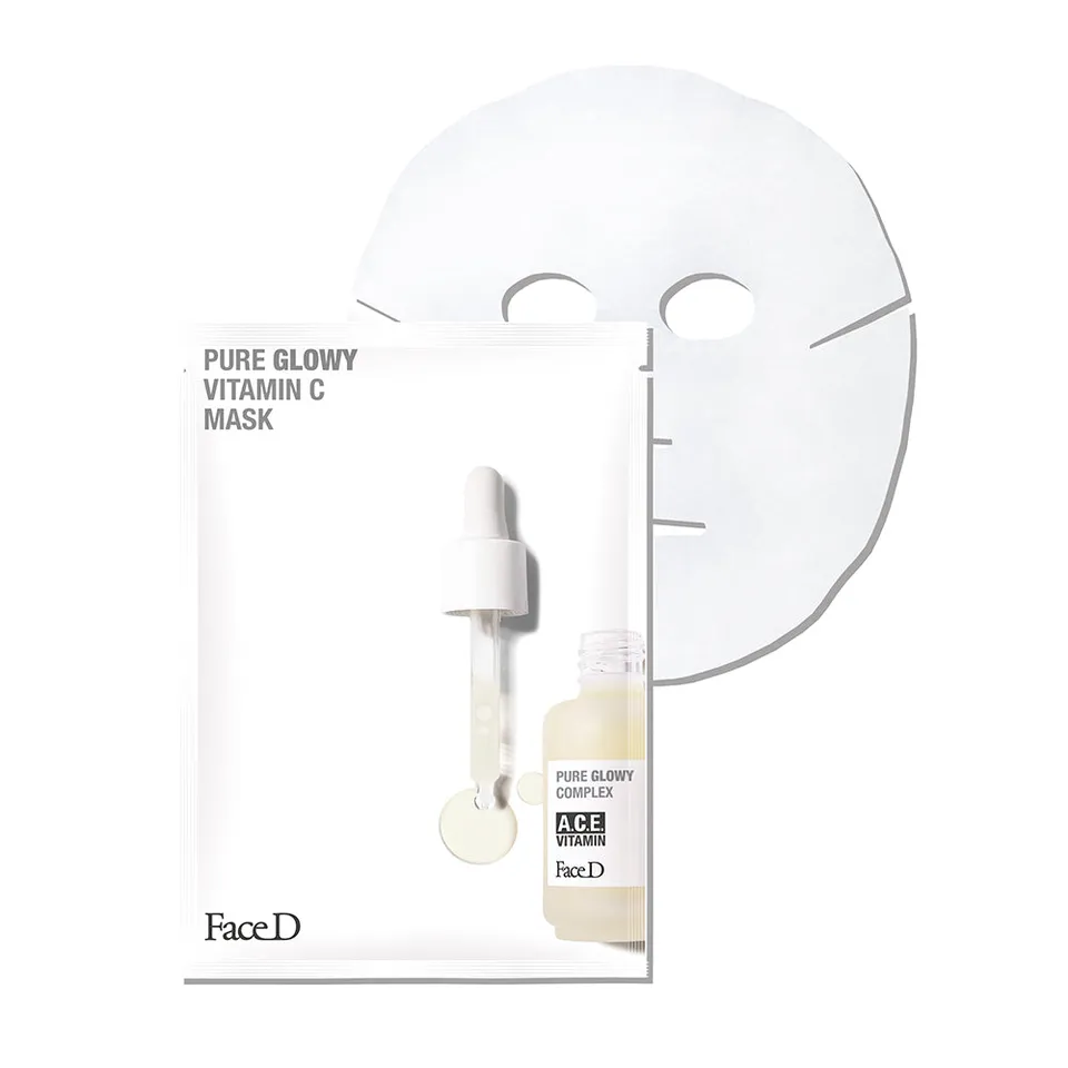 face-d-maschera-viso-pure-glowy-complesso-vitamine-a-c-e-17-ml image 1