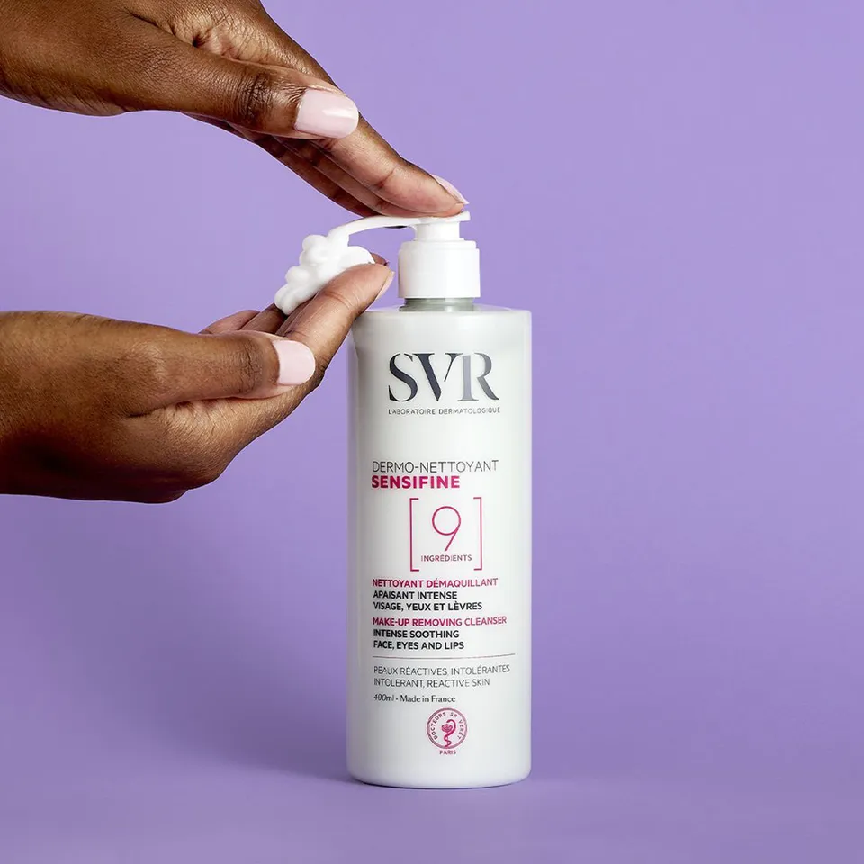 svr-sensifine-dermo-nettoyant-gel-crema-detergente-struccante-viso-occhi-labbra image 1