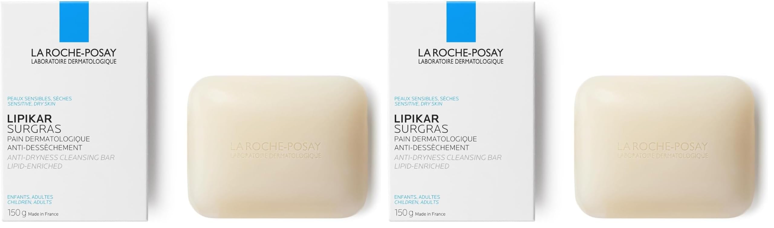 la-roche-posay-lipikar-pane-detergente-schiumogeno-surgras-150-g image 3
