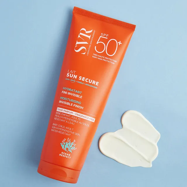 svr-sun-secure-lait-spf50-senza-profumo-latte-solare-viso-e-corpo-biodegradabile image 1