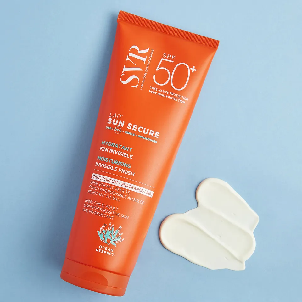svr-sun-secure-lait-spf50-senza-profumo-latte-solare-viso-e-corpo-biodegradabile image 1