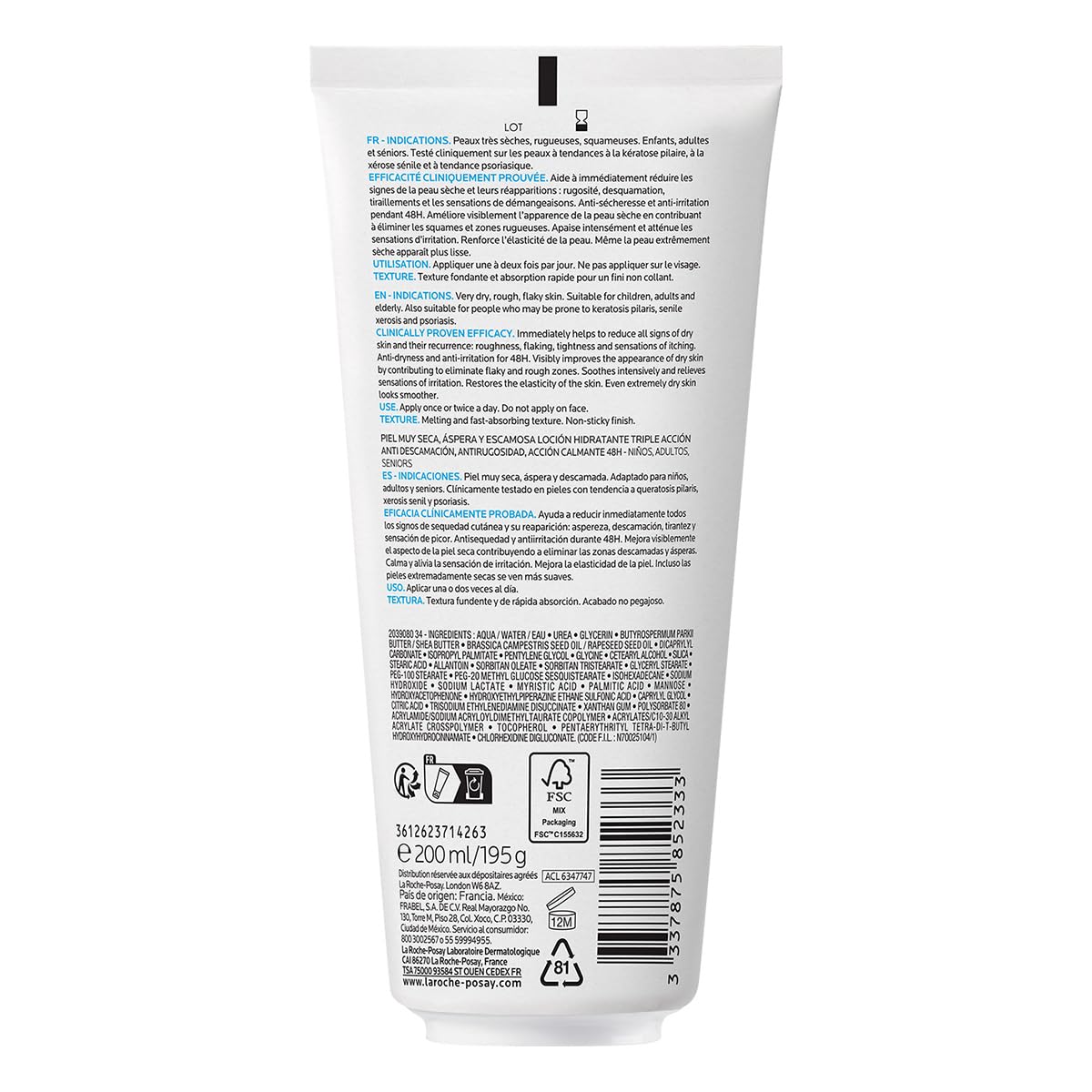 la-roche-posay-lipikar-latte-urea-10-corpo-idratante-200-ml image 3