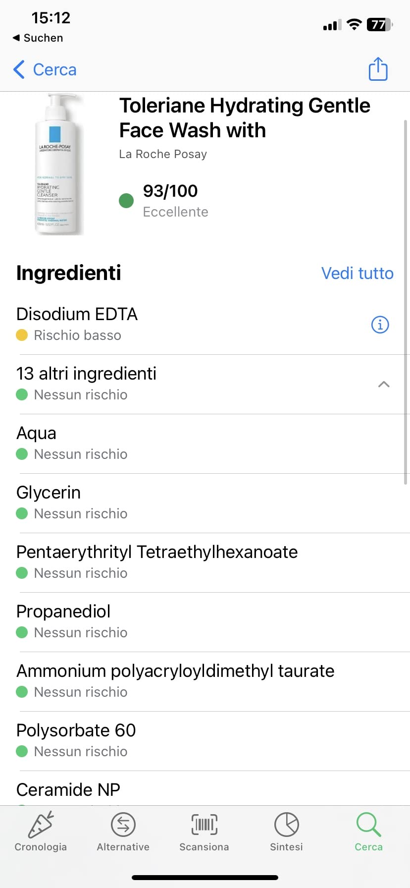 Ottima, profumo neutro