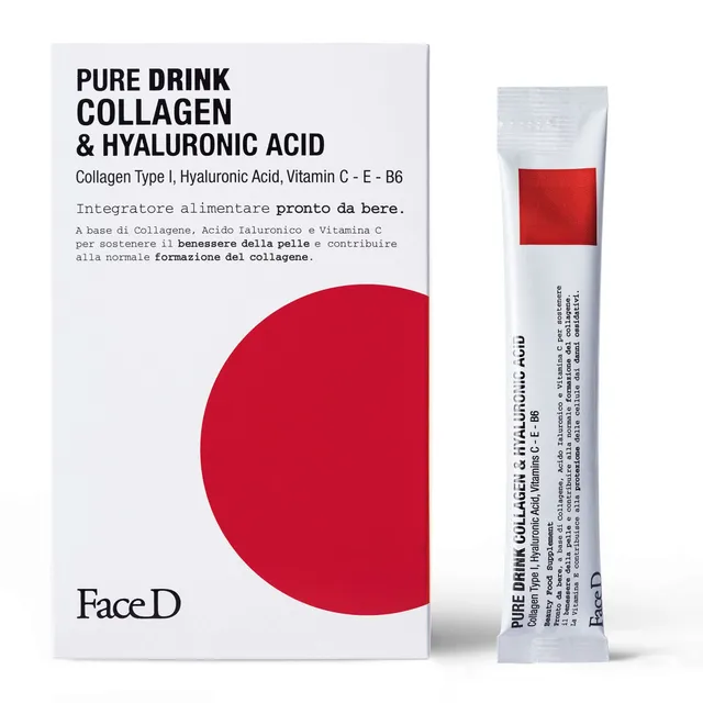 face-d-pure-drink-collagene-e-acido-ialuronico-30-stick-x-15-ml image 1
