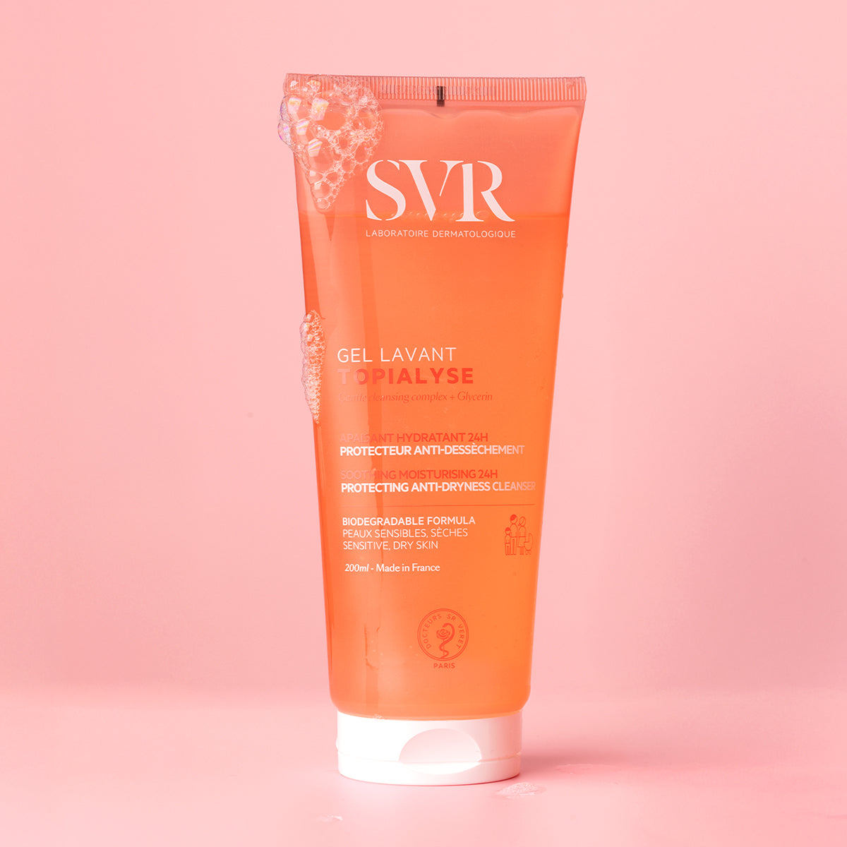 svr-topialyse-gel-lavant-detergente-corpo-viso-capelli-pelle-secca-sensibile image 2