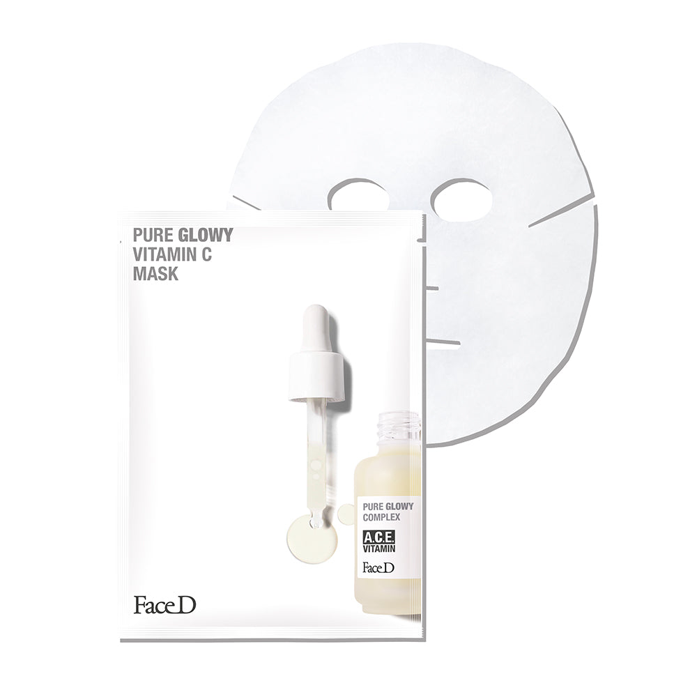 face-d-maschera-viso-pure-glowy-complesso-vitamine-a-c-e-17-ml image 1