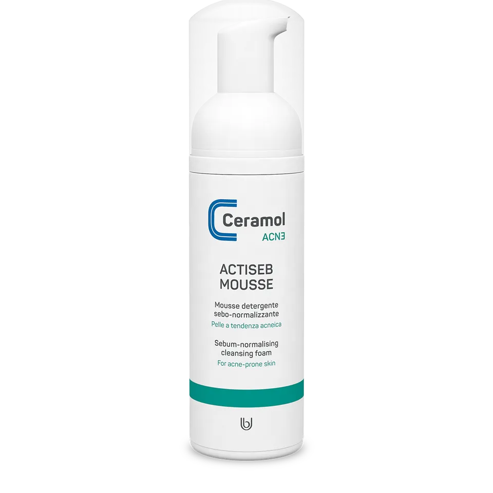 ceramol-actiseb-mousse-150-ml-detergente-viso-e-corpo-per-pelle-acneica image 1