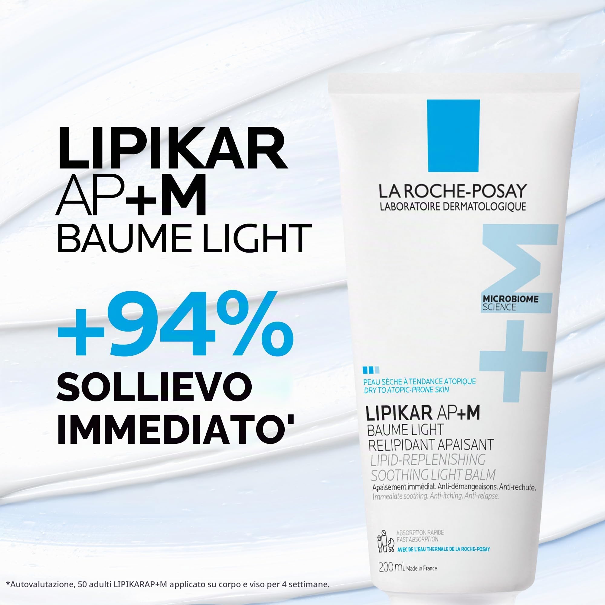 la-roche-posay-lipikar-baume-ap-m-balsamo-leggero-anti-irritazioni-200-ml image 2