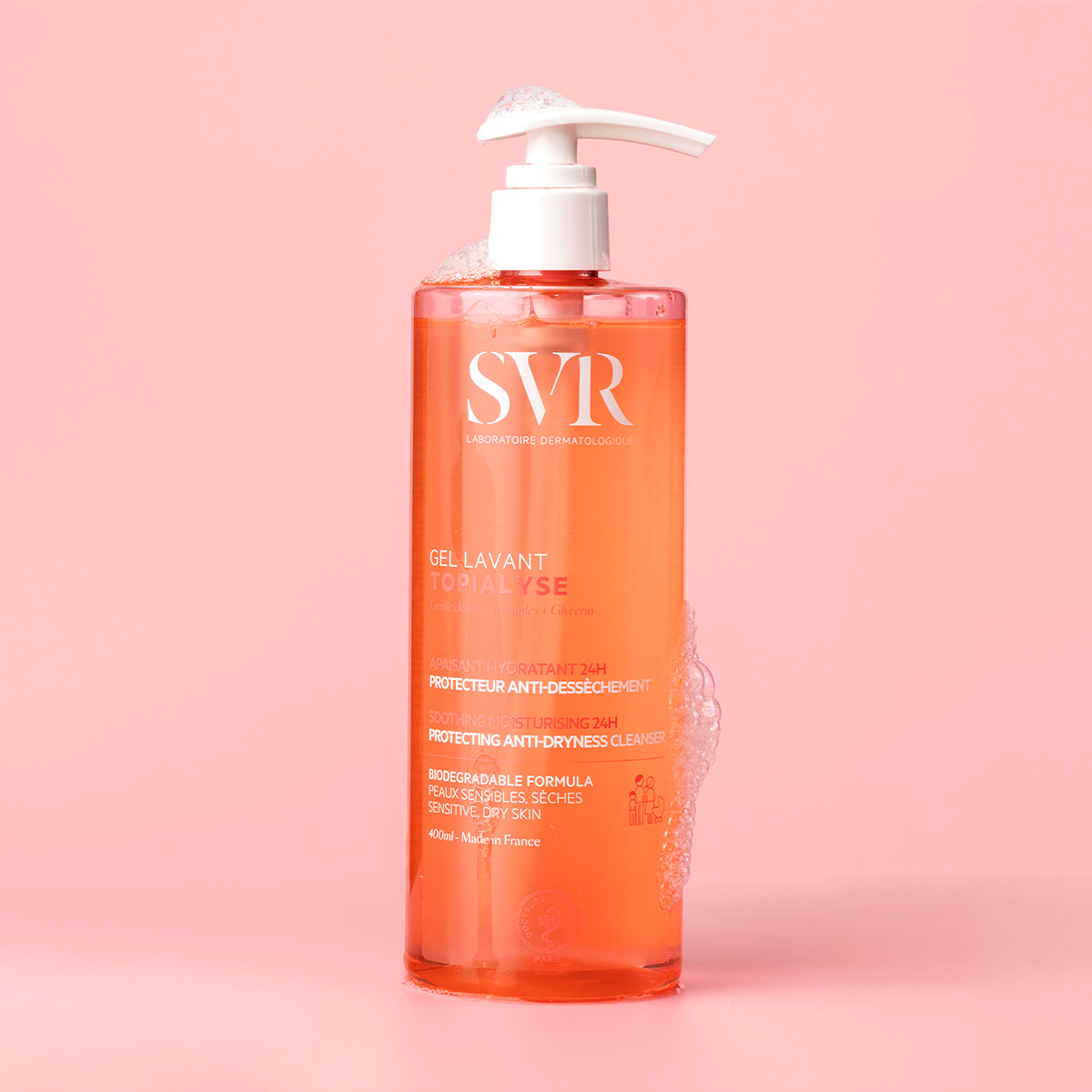 svr-topialyse-gel-lavant-detergente-corpo-viso-capelli-pelle-secca-sensibile image 1