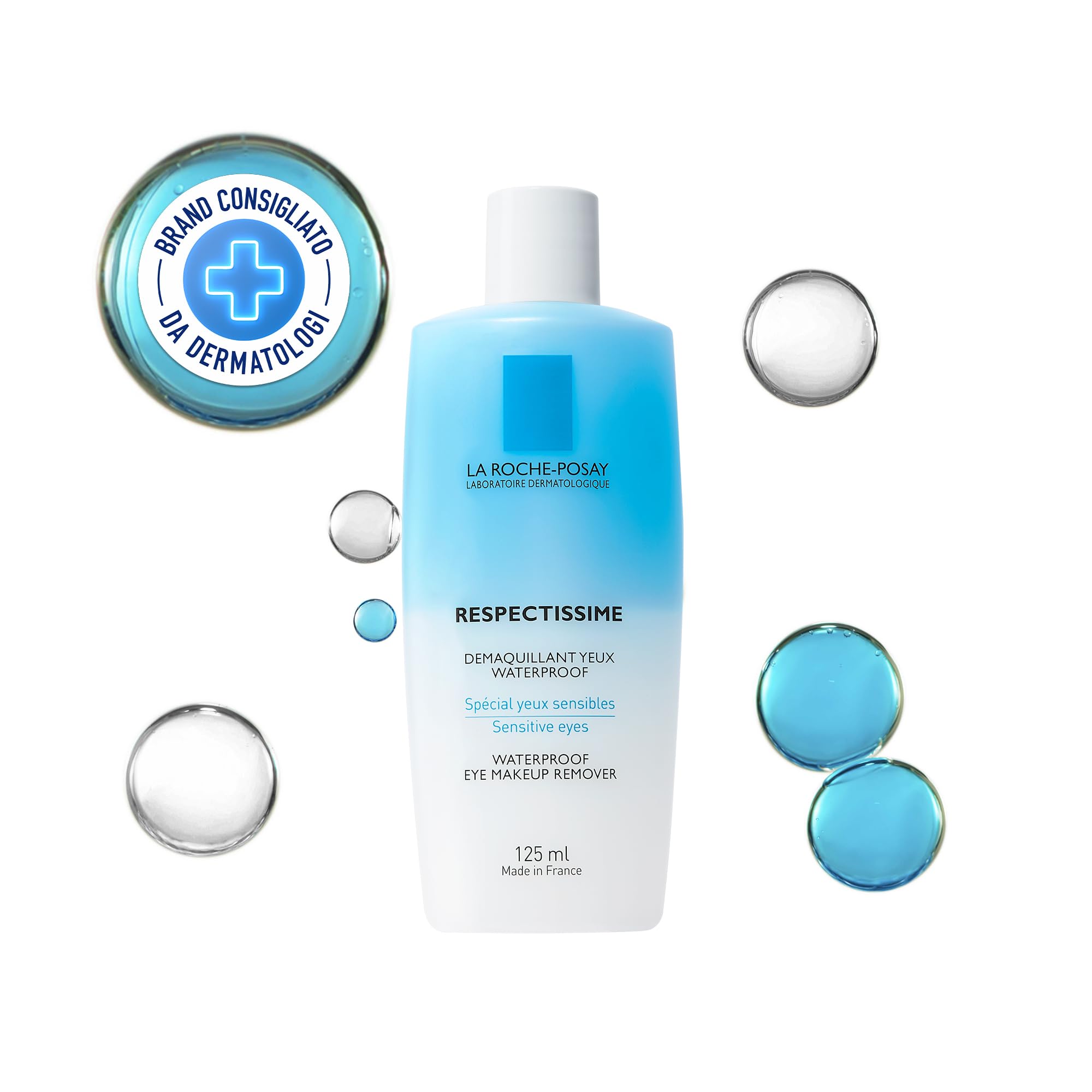 la-roche-posay-toleriane-respectissime-struccante-occhi-bifasico-125-ml image 1