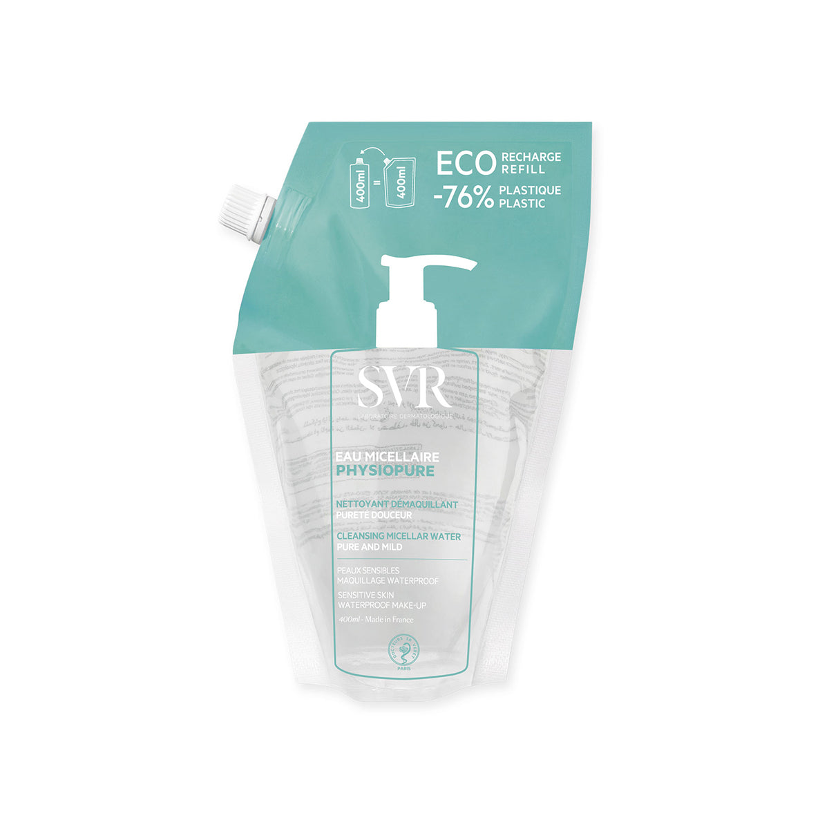 svr-physiopure-eau-micellaire-400ml-refill-set-struccante-eco image 5
