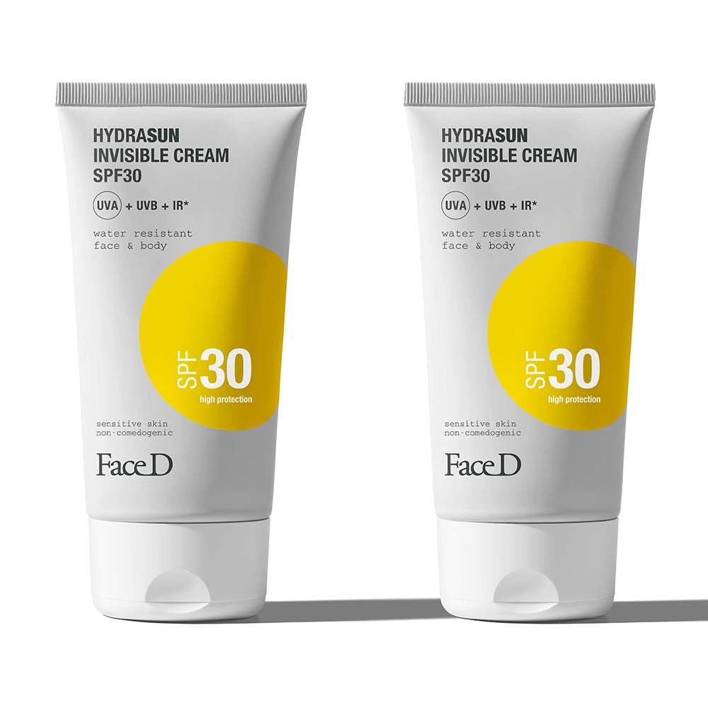 face-d-hydrasun-crema-solare-invisibile-spf30-viso-e-corpo-150-ml-2-pezzi image 1